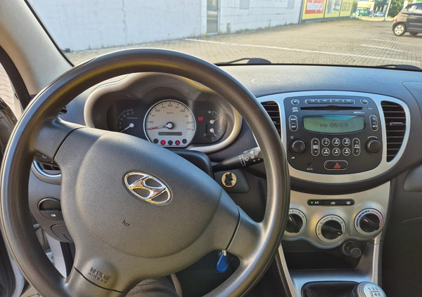 Hyundai i10 cena 11200 przebieg: 153449, rok produkcji 2008 z Zabrze małe 154